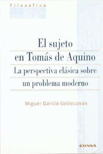 El sujeto en tomas de aquino