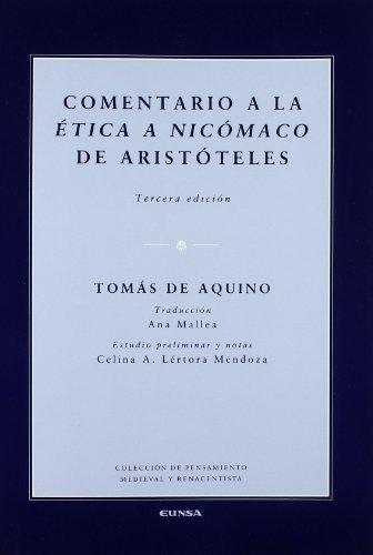 Comentario a la etica a nicomaco de aristoteles