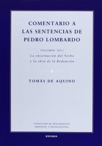 Comentario a las sentencias de pedro lombardo 3/i