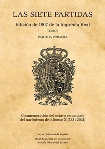 Las siete partidas edicion de 1807 de la imprenta