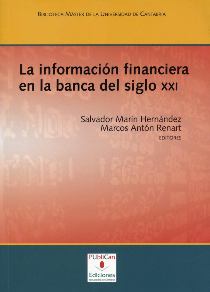 La informacion financiera en la banca
