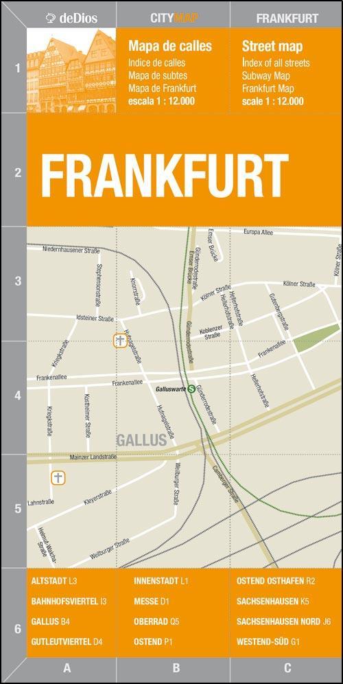 Frankfurt - city map - 2012