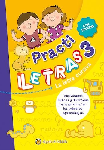 Practi letras 3 - la letra cursiva - pegatinas